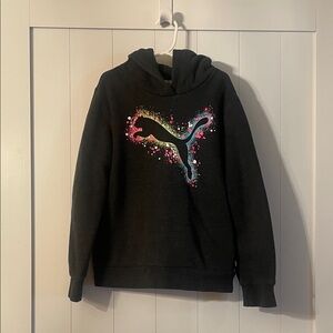 Puma Kids Hoodie with Multicolor Logo